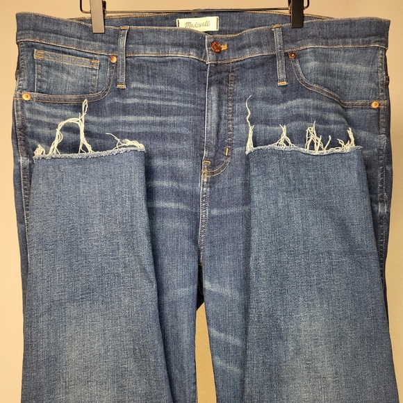 Madewell 9" High-Rise Skinny Jeans Raw Hem size 32T for Tall Women - Picture 3 of 11